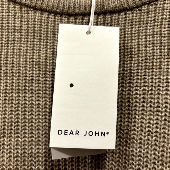 Dear John Denim Felicia Peplum‎ Long Sleeve Sweater Fall Fawn - Size XL - Picture 6 of 9